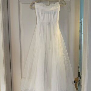 White Ballerina Corset Dress - Hello Molly (Size Sm)